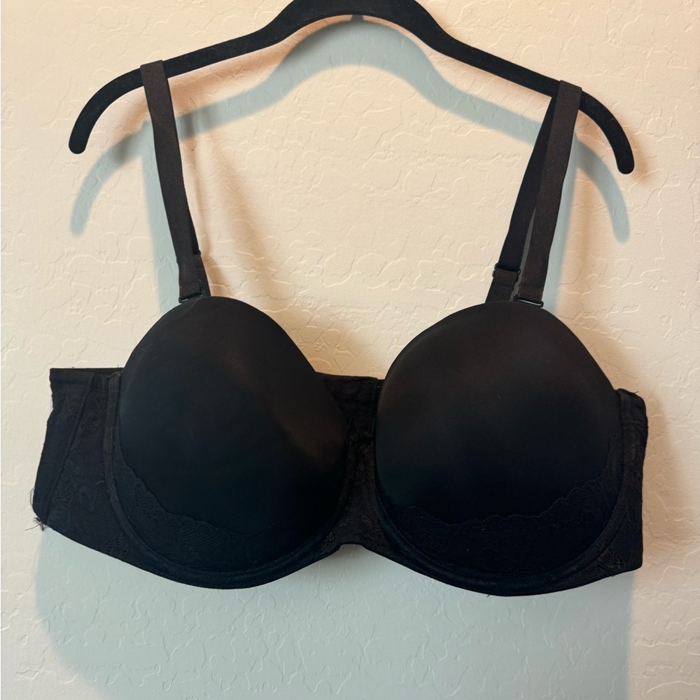 Torrid Black Push-up Strapless Multiway Bra - 44DDD